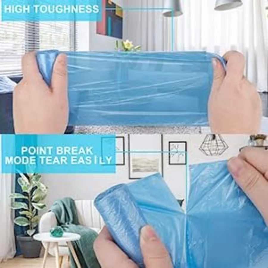 Small Trash bags 4 Gallon Garbage Bags Small Garbage Bags Wastebasket Trash Can for Bathroom Office 5 Rolls 100 Count Colored C251119