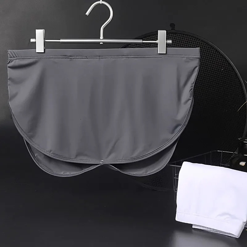 Mens underwear low waist boxing with detachable lining ice silk breathable and moisturizing Wick shorts 250417