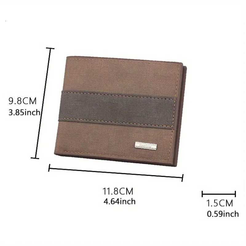 Personalized Custom Engrave Name Men Short Small Wallet Minimalist PU Leather Purse Coin Multi-functional Card Holder WalletsT251119