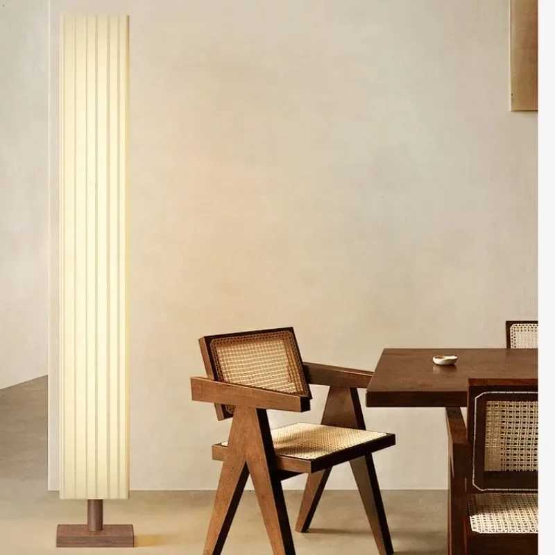 Modern Fabric Led Floor Lights for Living Room Sofa Side Decorative Wood Standing Lamps Light Bedroom Bedside Light Home Decor M251119