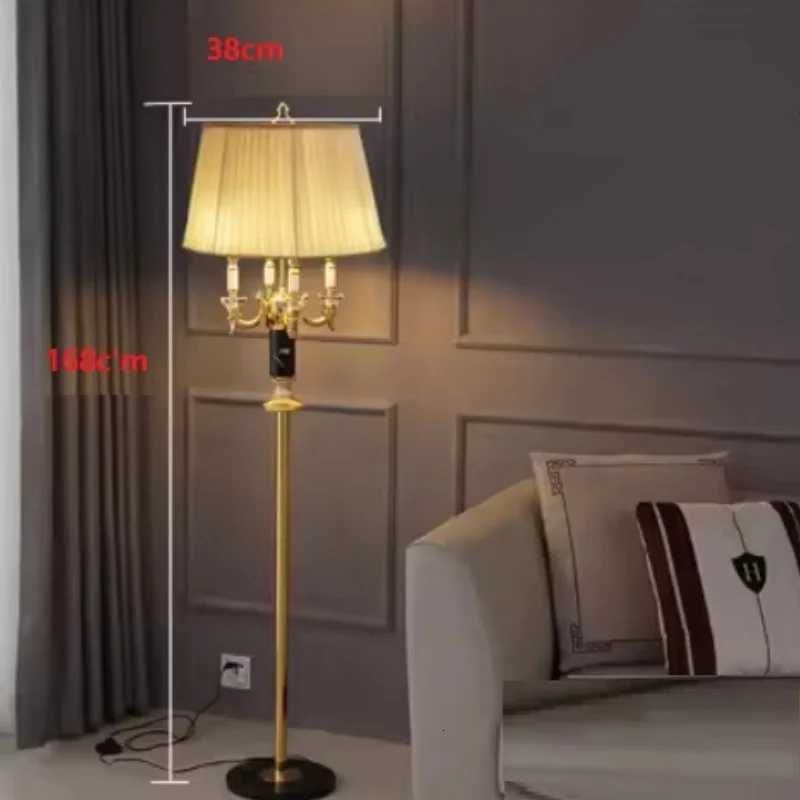 European Floor Lamp Luxury Lamp High-End Retro Villa Living Room Bedroom Decoration Black Crystal Upright Desk Lamp Bedside Lamp M251119