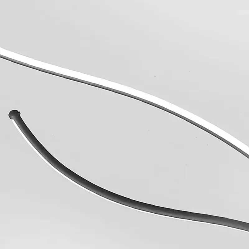 Artistic Floor Lamp Simple and Modern Living Room Sofa Side Decoration Bedroom Headboard Double Curved Design LED Fishing Light M251119