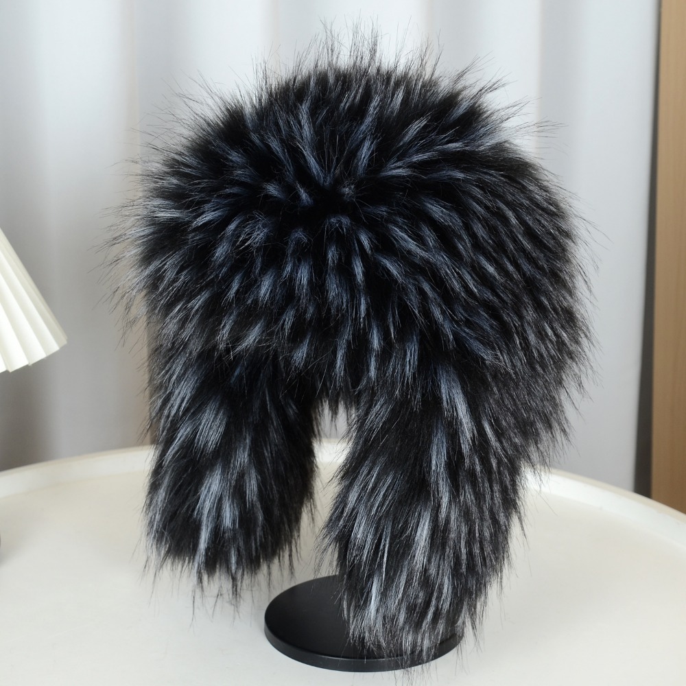 Warmth-Promoting Plus Size Winter Headwear: Authentic Lei Feng Design with Synthetic Mink Lining A Must-Have for Skiers Seeking Comfort Against Frostb