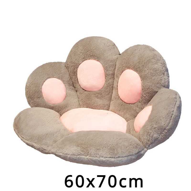 70cm INS Cute Cat Paw Cushion Plush Filling Soft Heart Shaped Tatami Sofa Cushion Kawaii Birthday Gift Home DecorationM251119