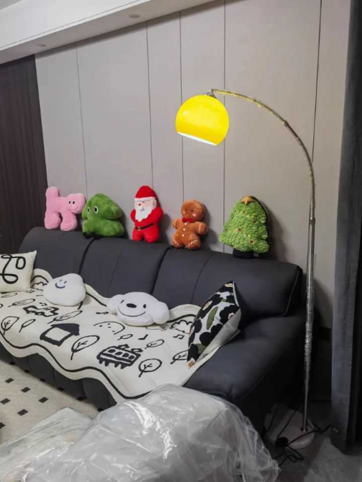 Nordic Living Room Atmosphere Floor Lamp Fishing Lamp Sofa Side Marble Standing Lamp Light Luxury LED Light Bedroom Bedside Lamp M251119