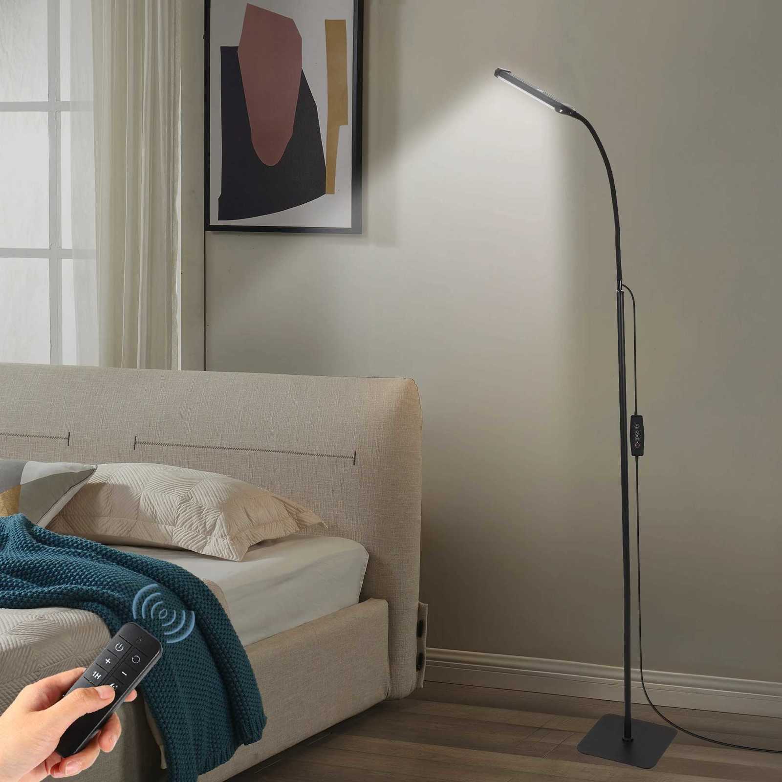 Tall Floor Lamp Regular/Touch Model-With Remote Control Adjustable Height Brightness 3 Color Modes M251119
