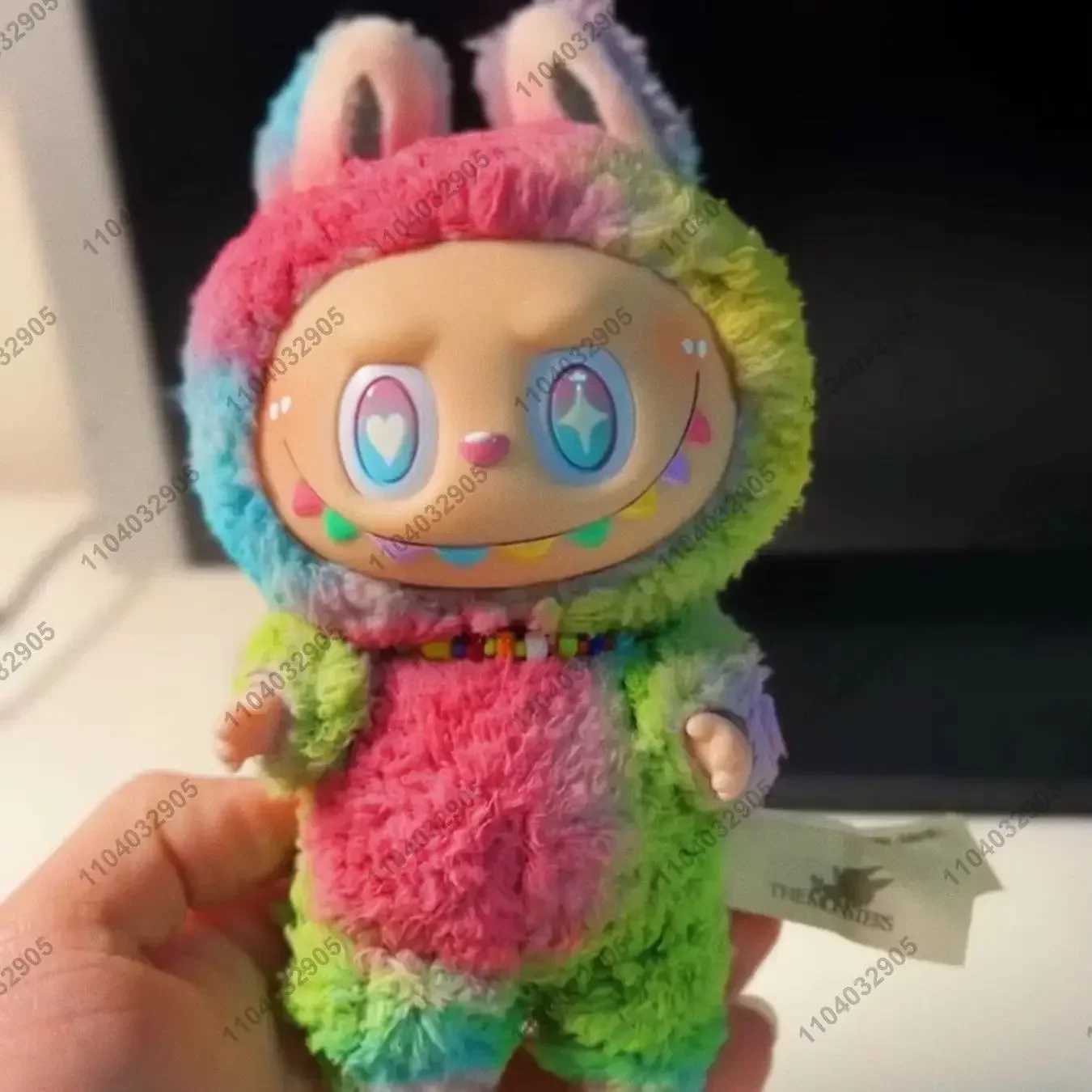 Labubu The Monsters Rainbow Original Exciting Macaroon Genuine Doll Transformed into Vinyl Plush Doll Action Character Bag Charm W250419