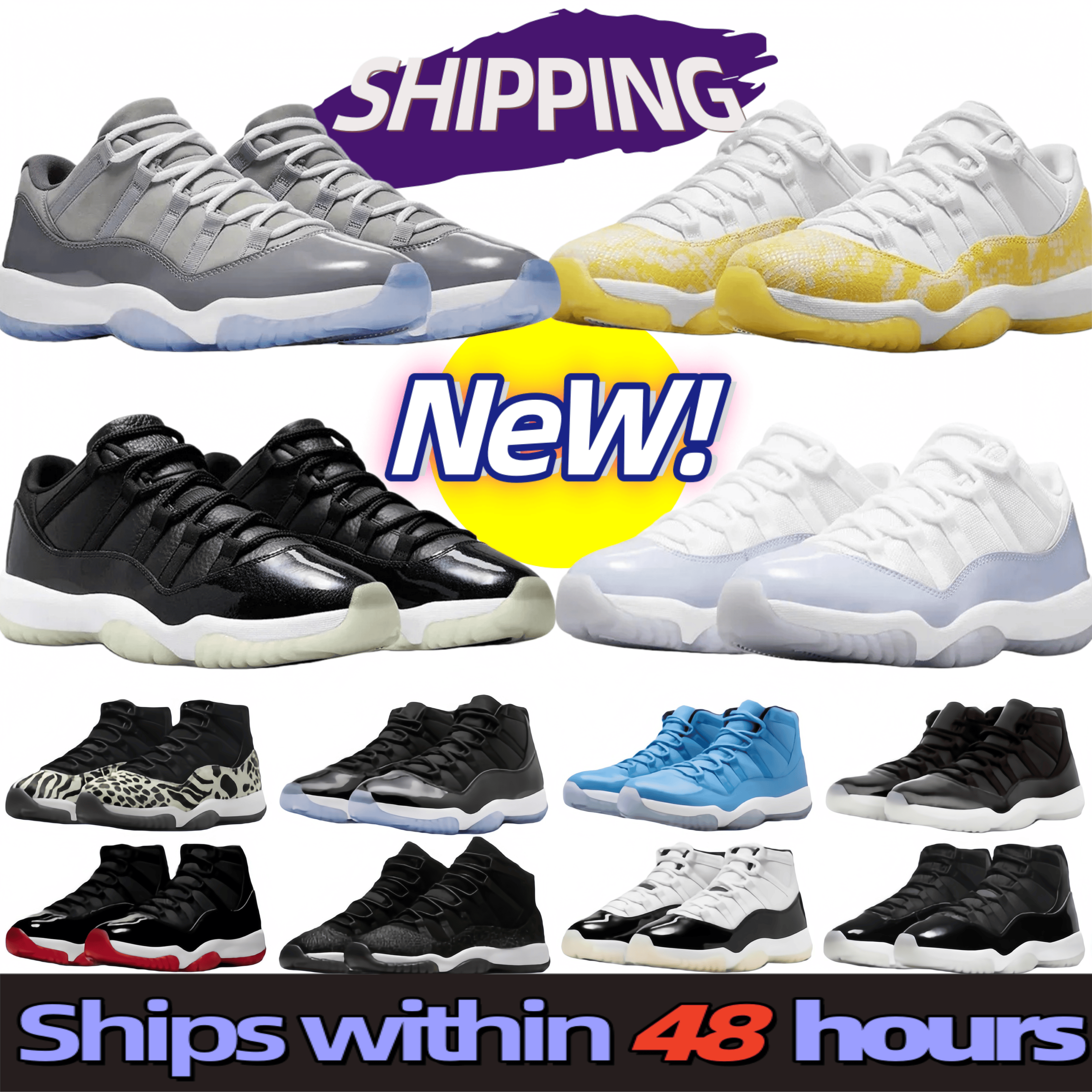 Brand designer 11s outdoor slippery wear resistant men s casual shoes sneakers classic blue black red low top mid top high top shoes