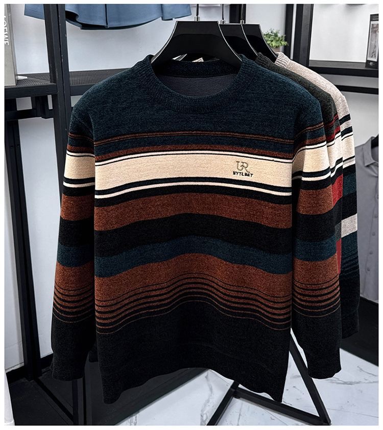 OLOEY designer sweater men Long Sleeves Casual Luxury christmas Sweater men's warm knitted sweater Long Sleeve self-cultivation sweaters Autumn T
