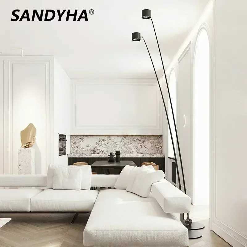 Nordic Home Decorations Floor Lamp Black Long Pole Salon Led Lights Living Corner Sofa Bedroom Bedside Standing Fishing Light M251119