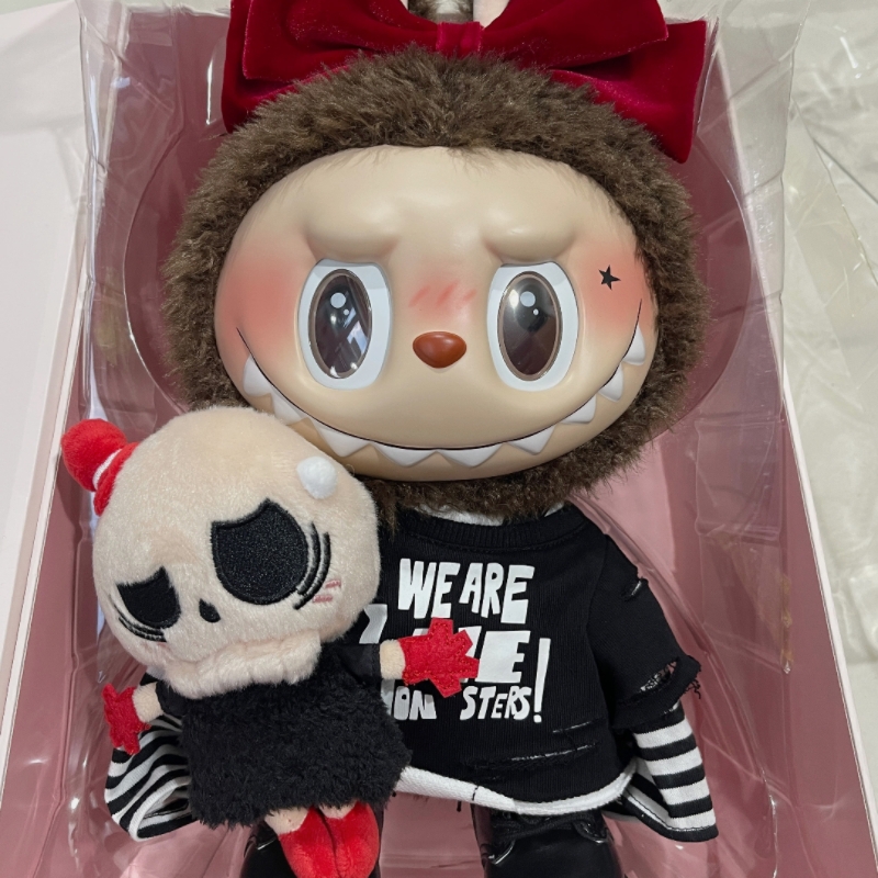 38Cm Labubu Limited Vinyl Series Valentine's Day Monsters Catch Me Plush Figure Toys
