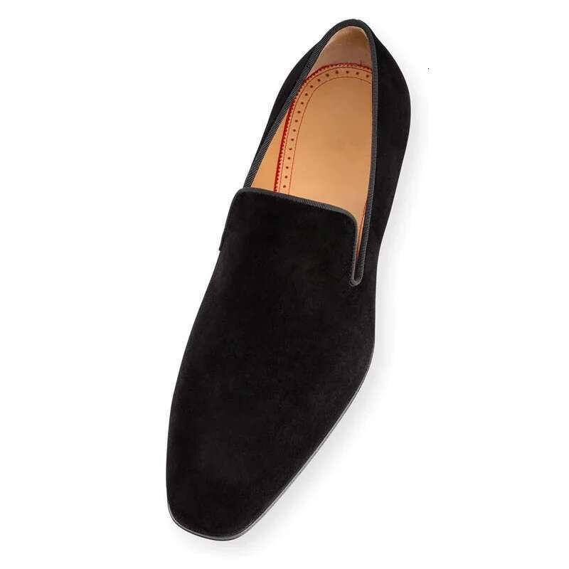 New In Red Bottom For Loafers Ck Solid Slip-On New Party Dress Size 38-48 Hot Men Shoes