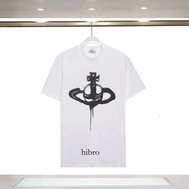 Shirts Summer Designer Men's Viviennen West Wood Necklace T-Shirt, Casual Graphic Tee, Unisex Loose T-Shirt, 100% Cotton Fashion Popular Short Sleeve 049