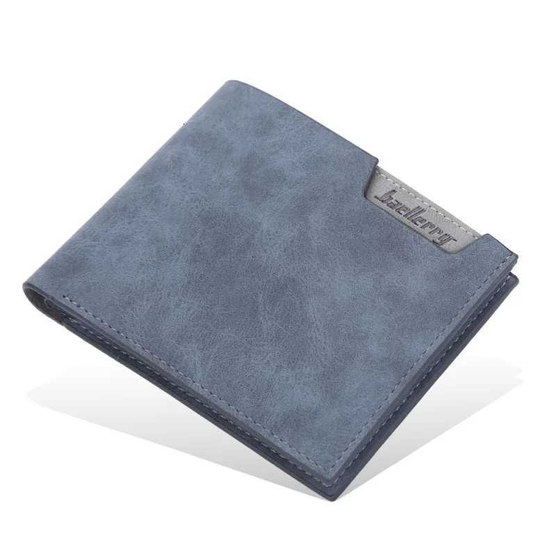 New Mens Short Wallet Multi Card Slots Open Leather Clutch Matte YoungT251119
