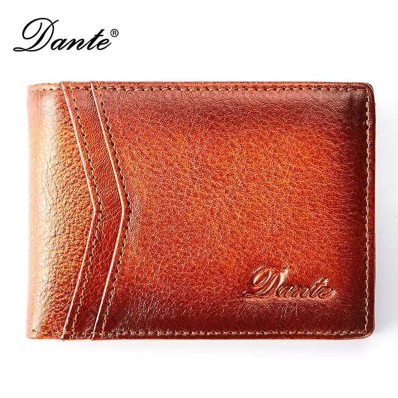 Top Layer Cowhide Wallet Thin Design Color Wiped RFID Anti-theft Card Swiping Drivers License Zero Wallet Horizontal DesignT251119