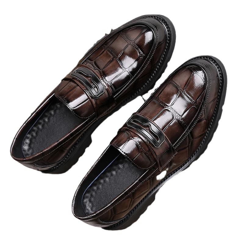 Free shipping Designer Dress Shoes 2025 autumn winter new fashionable leather shoes shiny business leather shoes mens shoes