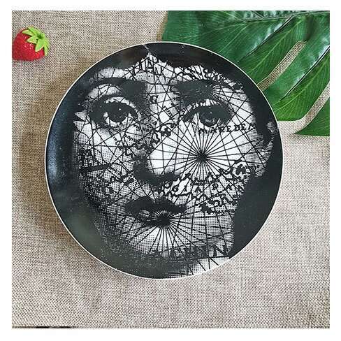 10inch Decorative Hanging Wall Decoration Dining Living Room Ornament Italian Famous Actress Ceramic Art Modern Creative Plate