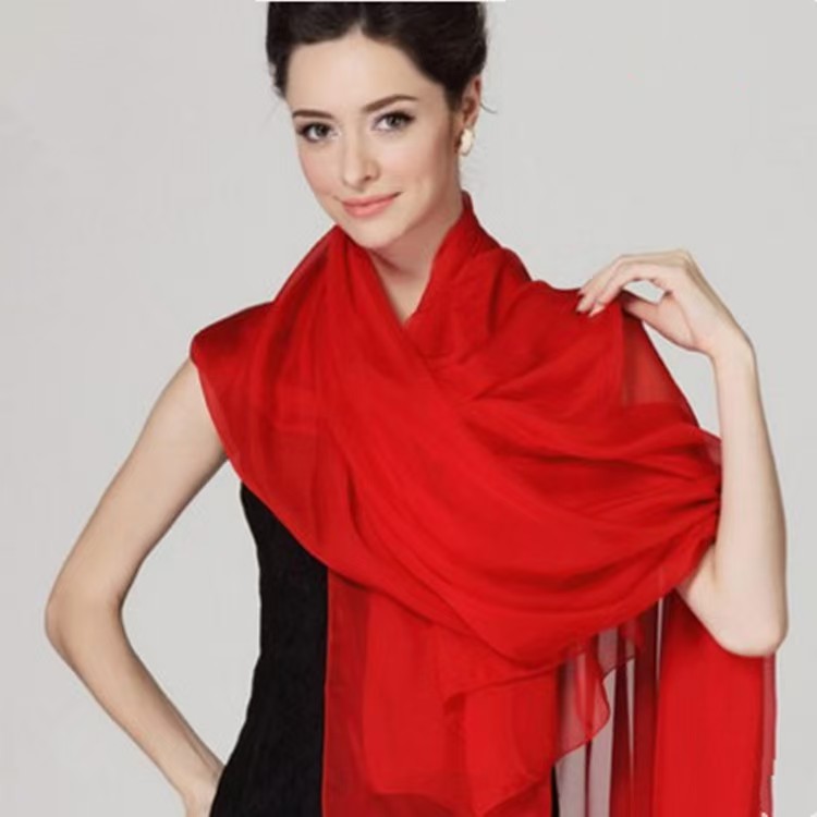 K444 Ultra-thin ice silk scarf for women, solid color, ultra-thin scarf, sunscreen scarf, beach scarf, one piece for delivery