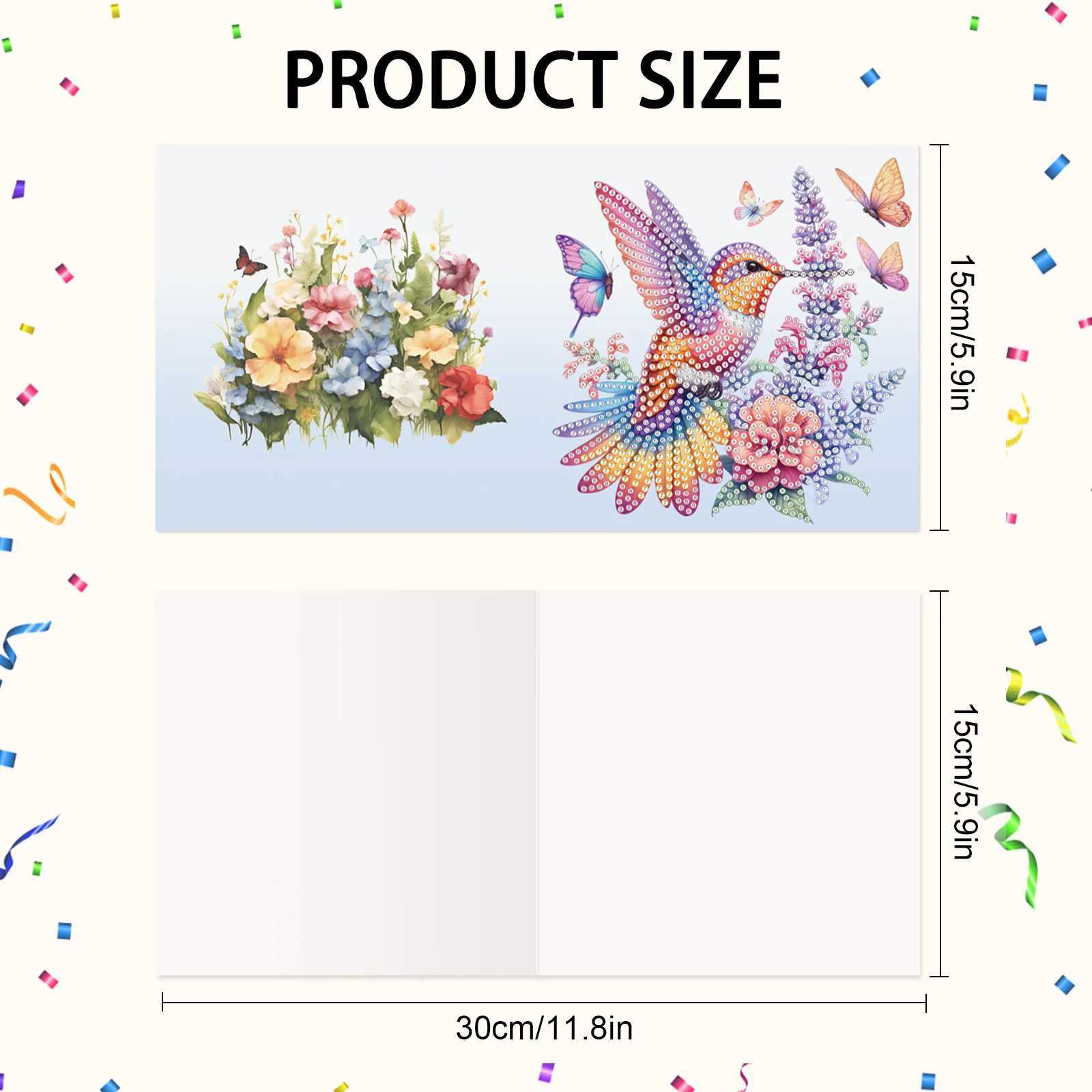 6Pcs Diamond Art Painting Greeting Cards KitsDIY Animals Handmade Festival Greeting Diamond Art Birthday Creative Cards Gifts G251119