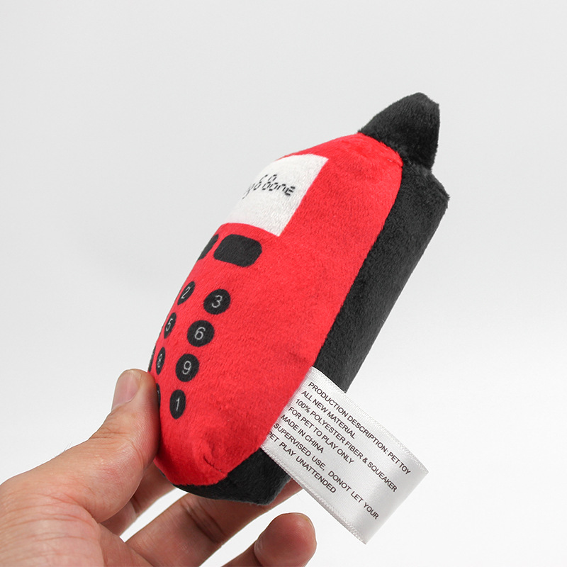 3 Pack Tough Dog Toys Stuffed Squeaky Dog Toys Mobile Phone Plush Dog Chew Toy,Satisfy Natural Chewing Instincts Puppy Toys for Small Medium Large Dog