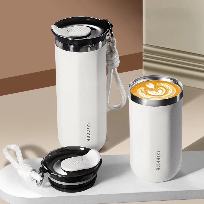 350/500ml Vacuum Insulated Mug Double-wall Stainless Steel Travel Tumbler Office Portable Cold Coffee Gift Cup 251114 W260226