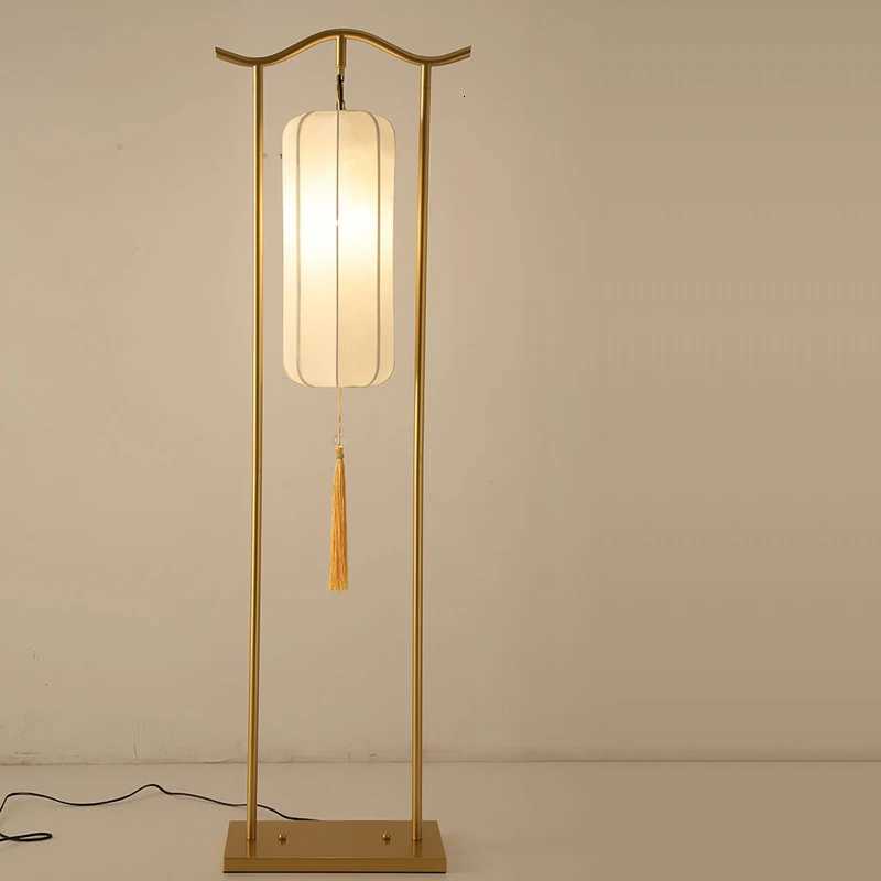 Chinese Classical Lantern Floor Lamps Fabric Standing Lights Living Room Bedroom Bedside Lighting Fixtures Luminaire Home Decor M251119