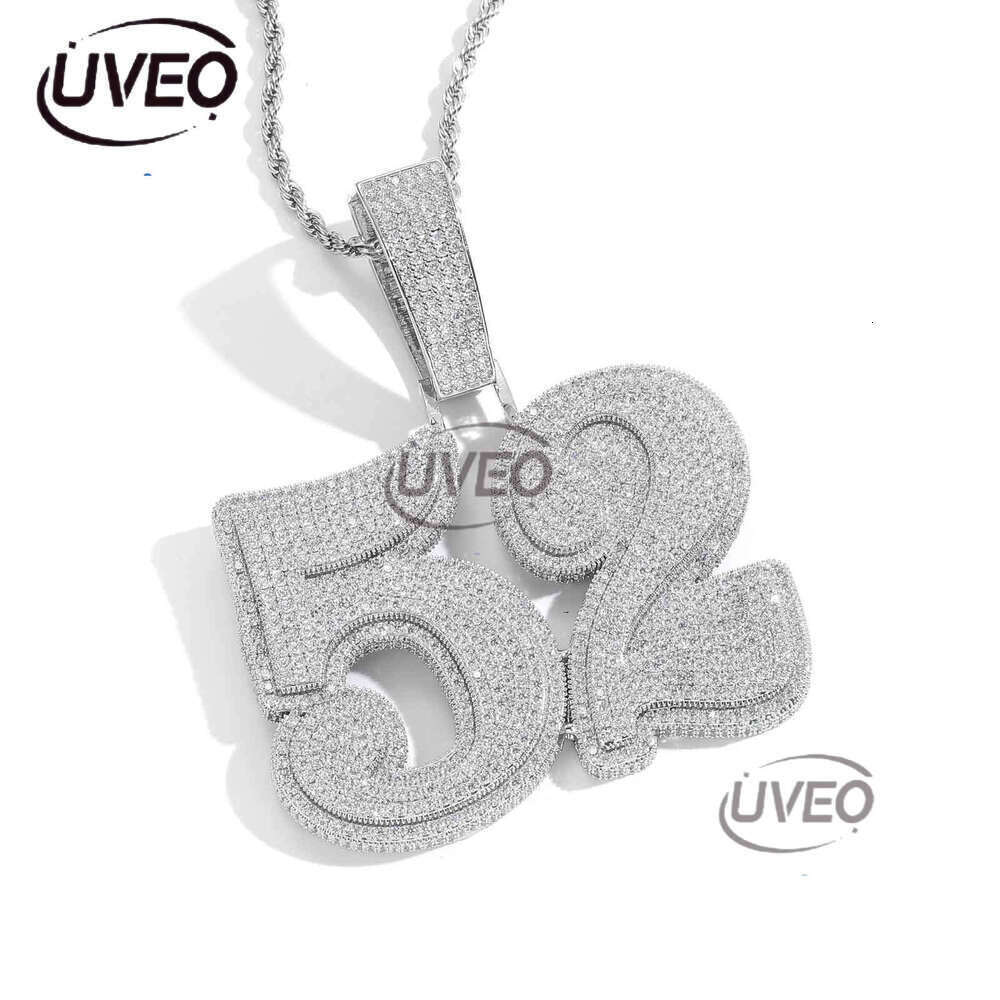 Luxury Hip hop 26 large alphanumeric combination Ice out VVS Moissanite DIY pendant private custom necklace for exaggerated men and women Free deliver