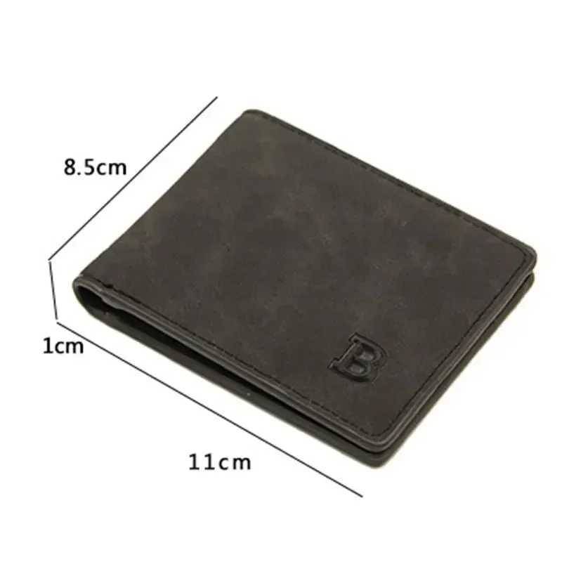 Men Short Wallet with Zipper Coin Pocket Fashion Soft Leather Men Horizontal Slim Money Purses Multifunctional Small WalletsT251119