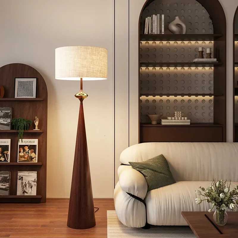 Japanese Designer Wabi-sabi Minimalist Floor Lamp Cloth Cover Art Decorative Stand Lights Living/Model Room Sofa Bedroom Bedside M251119