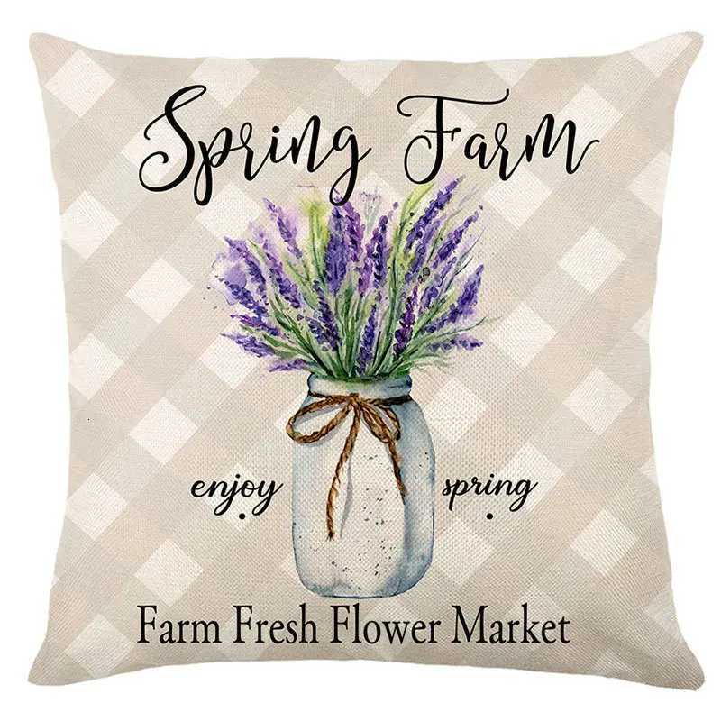 Purple flowered lavender throw covers with digital printing of short plush fabric Car-shaped sofa cushion Home decorM251119