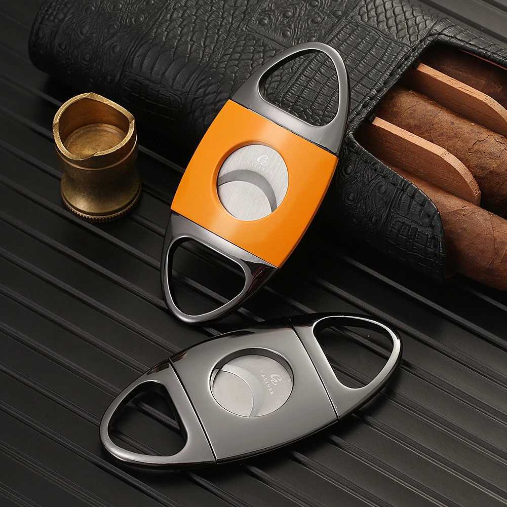 GNER Travel Cigar Accessories Set Metal Butane Gas Lighter Cigar Cutter Tobacco Guillotine Home Ceramic Cigar AshtraysC250419