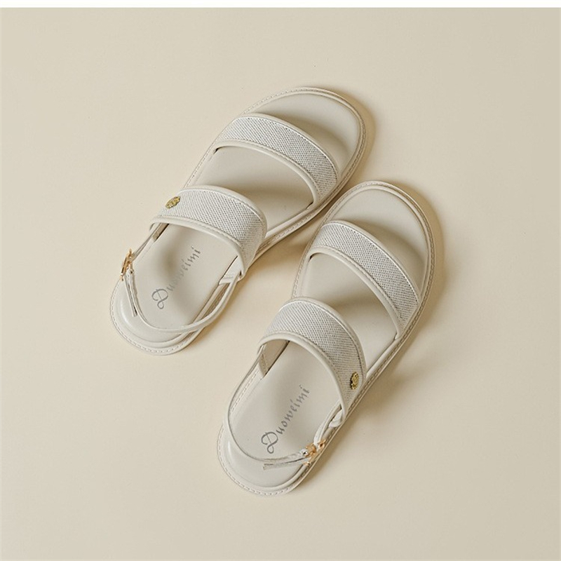 free shipping designer Sandals fashionable shoes women's summer black Low Heel Bohemian slipper