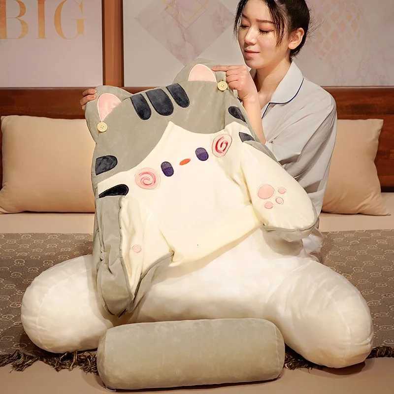 Bedhead Backrest Sofa Cushion Dormitory Reading Pregnant Woman Waist Protection Cartoon Pattern Chair CushionM251119