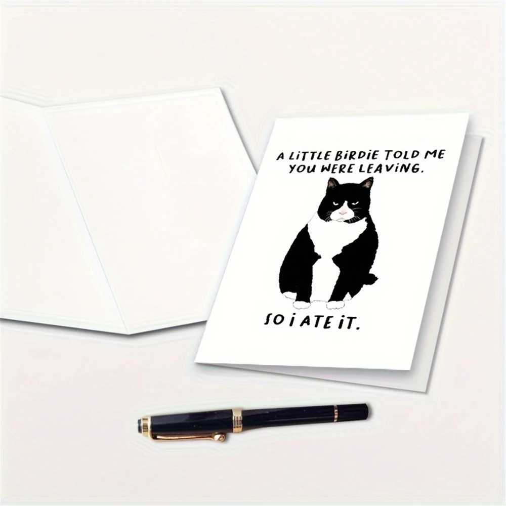 1pcFunny Retirement Card - A Little BirdieYou Were Leaving - Coworker Leaving Gifts - Farewell Goodbye Card - Fun Good Luc G251119