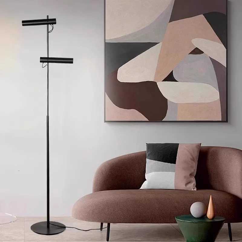 Minimalist Modern Nordic LED Floor Lamp Living Room Bedroom Study Model Room Designer Adjustable Sofa Standing GU10Lamp M251119