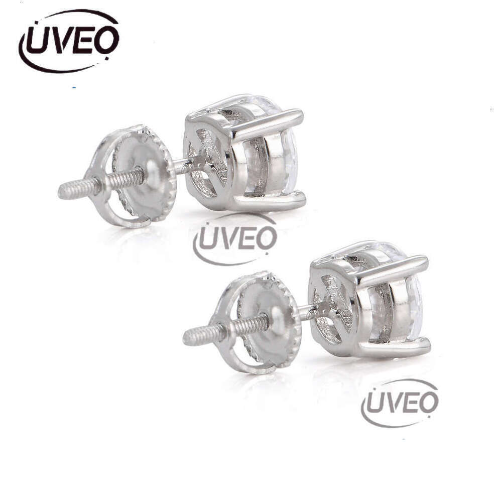 Luxury Hip Hop GRA Certificate Ice out VVS Moissanite 3mm 5mm 7mm earrings for men and women Free delivery