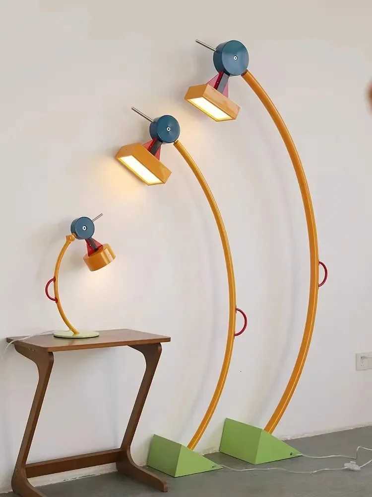 Novel Artistic Design LED Floor Lamp Color Building Blocks Living Room Childrens Room Station Light Angle Adjustable M251119