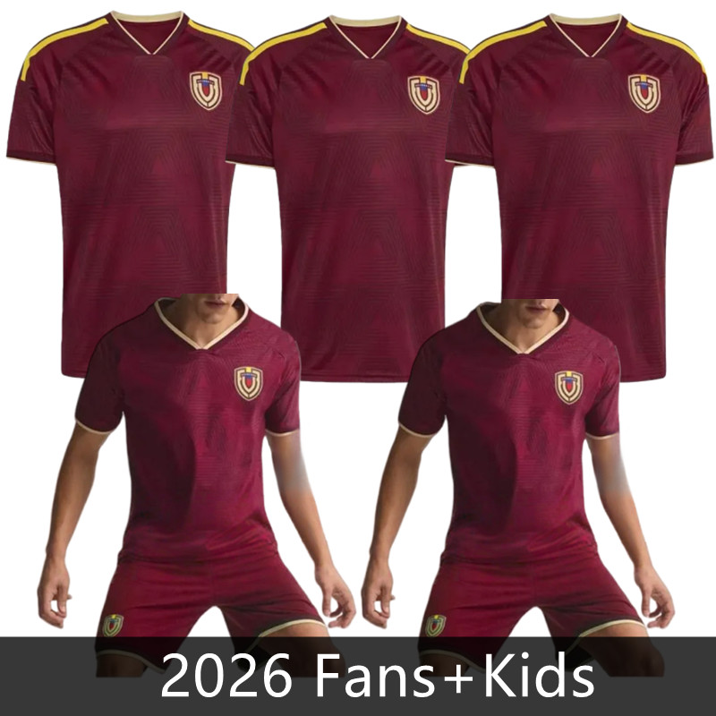 2026 2027 Venezuela Soccer Jerseys SOTELDO SOSA RINCON CORDOVA CASSERES BELLO home JA.MARTINEZ RONDON GONZALEZ OSORIO MACHIS