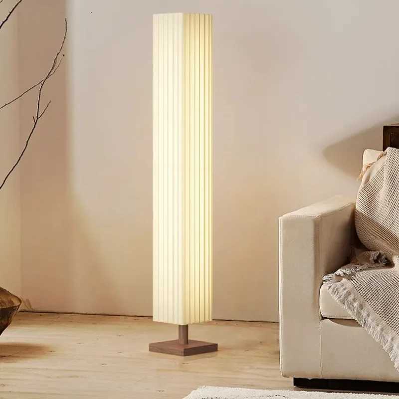 Modern Fabric Led Floor Lights for Living Room Sofa Side Decorative Wood Standing Lamps Light Bedroom Bedside Light Home Decor M251119