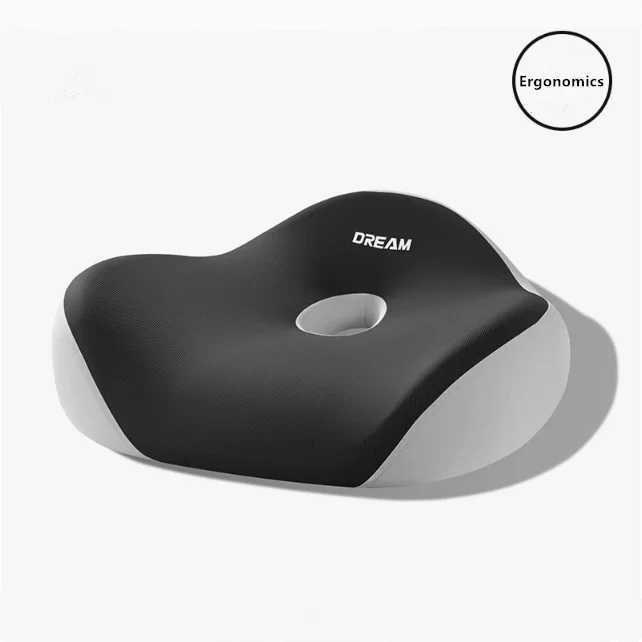 Memory Foam Office Chair Seat Cushion Posture Corrector Long Hours Sitting Comfortable Donut Height EnhancerM251119
