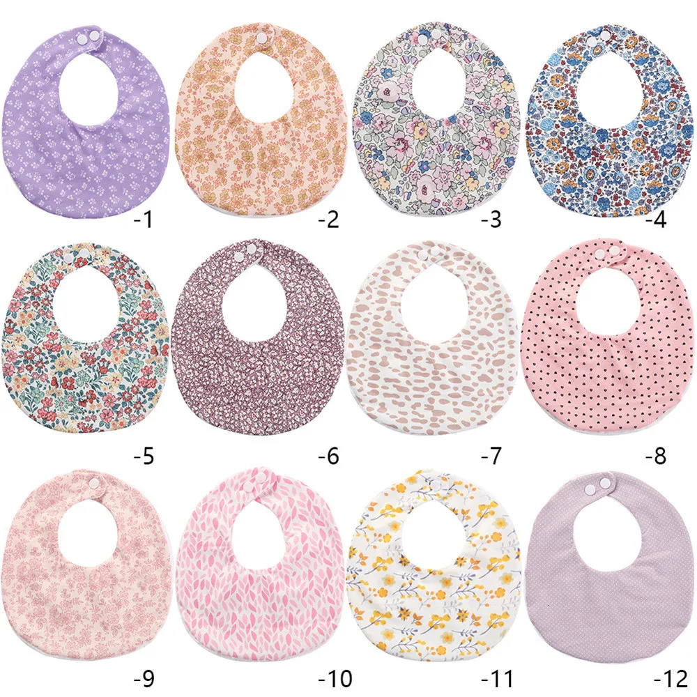 baby doublesided cotton bib born male anti spitting milk Saliva towel Burp cloth 250414z
