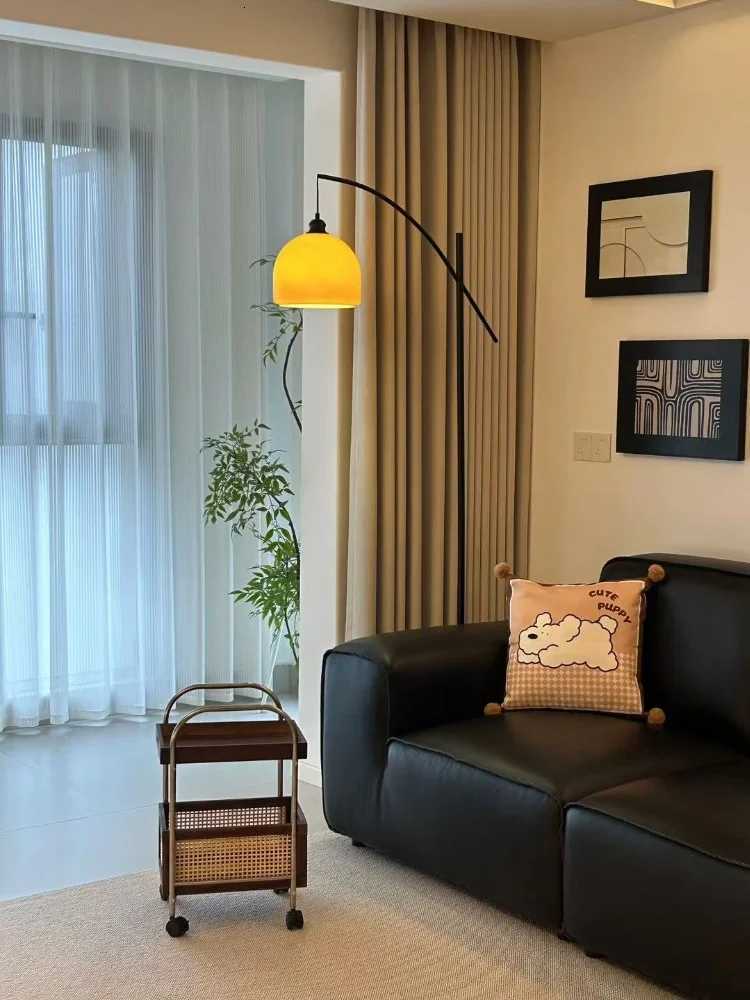 Medieval Floor Lamp Apartment Living Room Retro Sofa Fishing Lamp Bedroom Japanese Floor Light LED Lighting Decorative Lights M251119