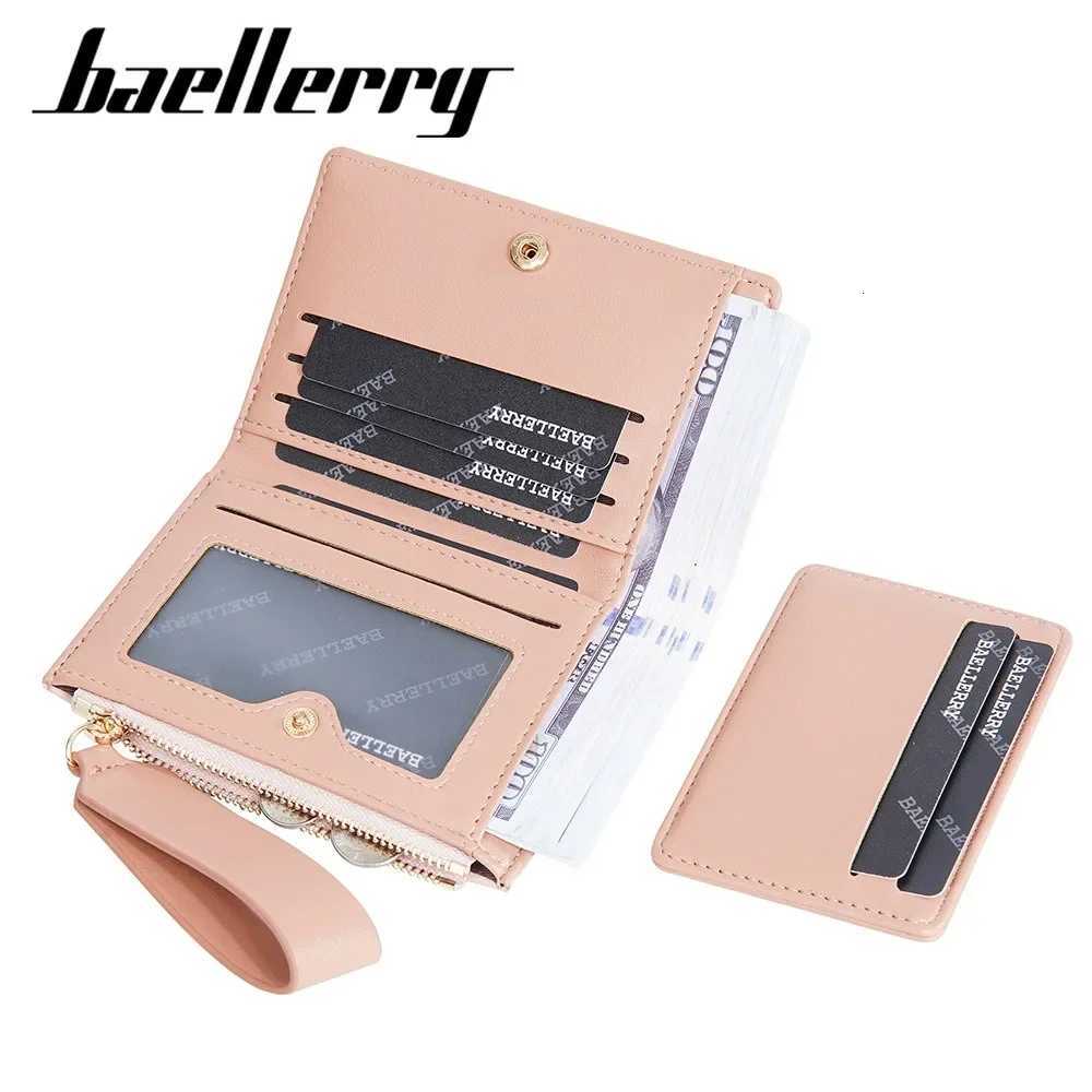 Womens Short Wallet with 8 Card Slots Zipper Coin Pocket - Blocking Multi-Function Purse New DesignT251119