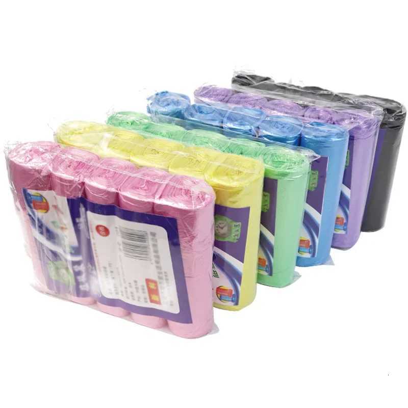 5 Rolls 75 Counts Disposable Small Trash Bags Portable Pe Rubbish Bags Wastebasket Bags Small Garbage Bags Office Kitchen Waste C251119