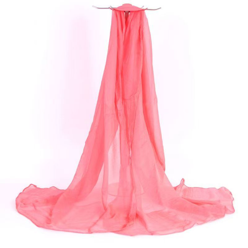 K443 Spring and summer new solid color silk scarf imitation silk shawl scarf women's super large super long beach towel manufacturers wholesale
