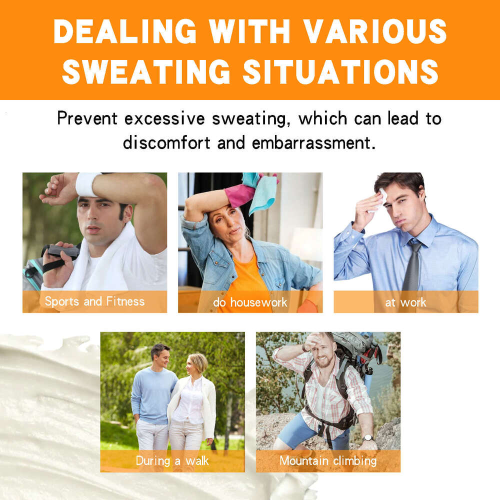 AMZ Sweat Absorbing Lotion Gentle Cleansing Refreshing Skin Friendly Long-lasting Oil Control Facial Antiperspirant