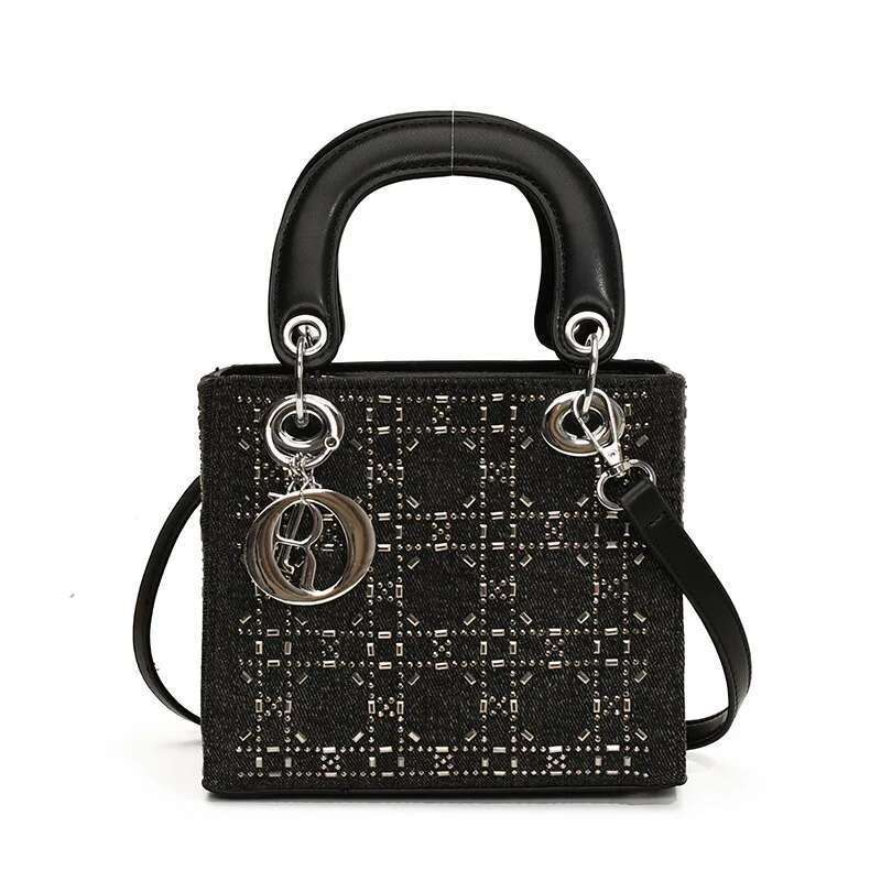 For Quilted Crossbody Women, Sparkg Sequins & Rhie Shoulder Purse, Designer Tote Bag Hot Work-Friendly Elegant Handbag Women, & Purse,