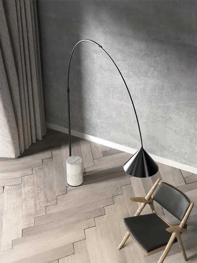 Modern Marble Floor Lamp Sofa Side Standing Lights Fishing Light Bedroom Bedside Lamp LED Room Decoration Villa Lighting Fixture M251119