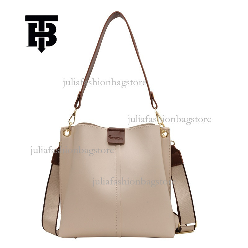 TB BHULAMTE Designer Women's Large Capacity Bucket Bag New Retro Fashion Single Shoulder Crossbody Bag Fashion Brand Luxury Handbag Versatile Sho