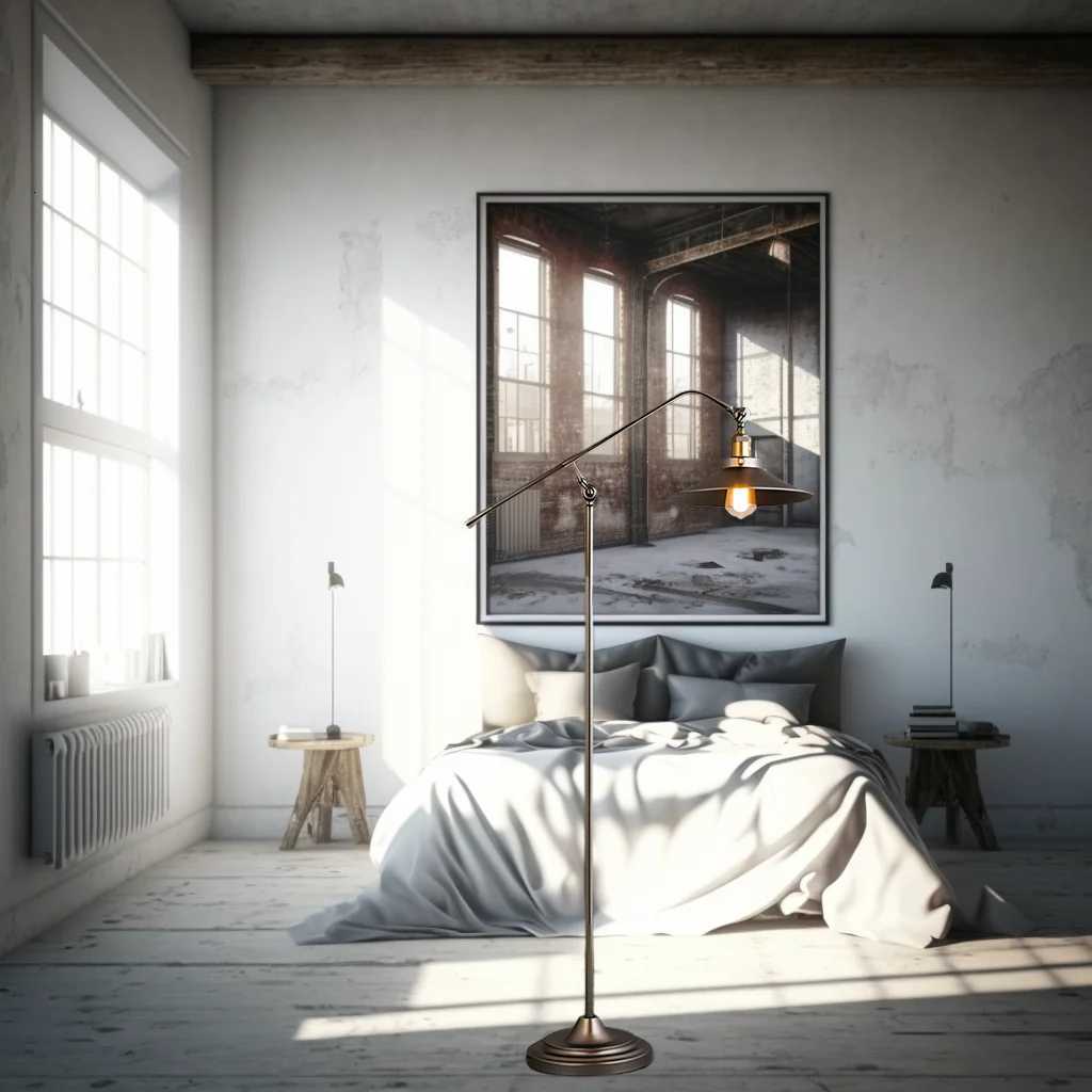 Modern Retro Metal Led Floor Lamp Art Design Standing Light For Living Room Bedroom Loft Indoor Home Decorative Lighting Fixture M251119